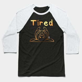 Tired Bunny Baseball T-Shirt